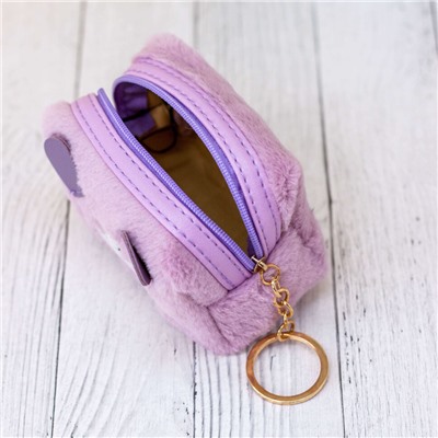 Кошелёк меховой "Kitty", purple