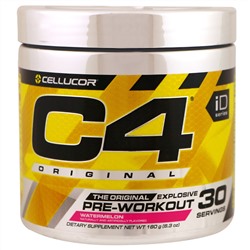 Cellucor, C4 Original для взрывной тренировки, перед тренировкой, арбуз, 6,3 унции (180 г)