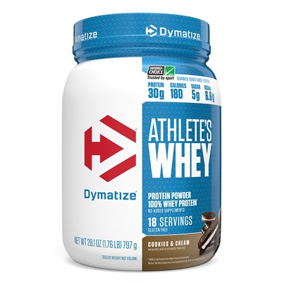 Dymatize Nutrition, Athlete’s Whey, молочная сыворотка, печенье с кремом, 792 г