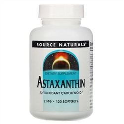 Source Naturals, Астаксантин, 2 мг, 120 капсул