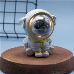 Ночник "Dog space suit", black