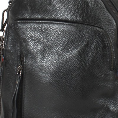Сумка женская натуральная кожа GU 1201-80039, (рюкзак) 1отд, 5внеш, 5внут/карм, черный 232621