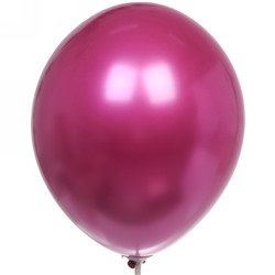 Воздушные шары "Металлик" 10шт 12"/30см малиновый