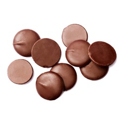 Шоколадная масса темная без сахара 57%, дропсы 20 мм 3000 г Отсутствует