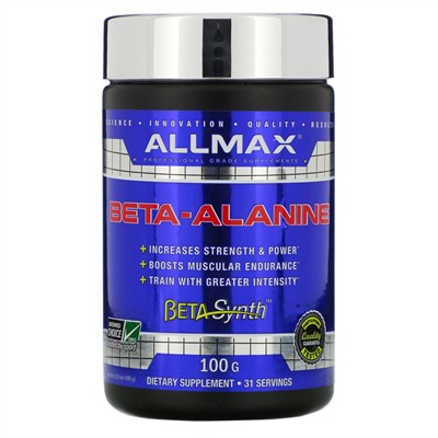 ALLMAX Nutrition, Бета-аланин, 100 г (3,53 унции)