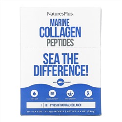 Nature's Plus, Marine Collagen Peptides, 20 Stick Packets, 0.43 oz (12.2 g) Each