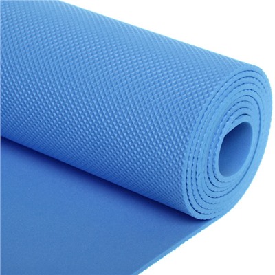 Коврик для йоги 3 мм 173х61 см "Умиротворение" EVA, голубой