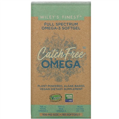 Wiley's Finest, CatchFree Omega, 60 Softgels
