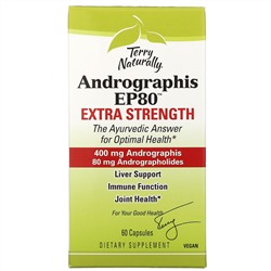 Terry Naturally, Andrographis EP80, Extra Strength, 60 Capsules