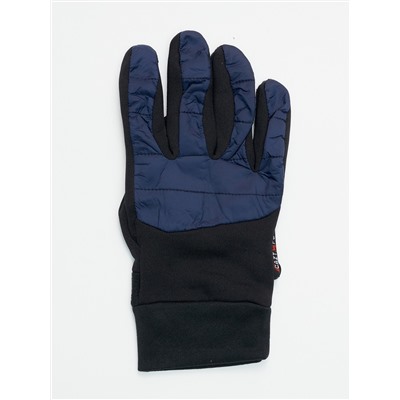 Перчатки спортивные мужские демисезонные темно-синего цвета 611TS