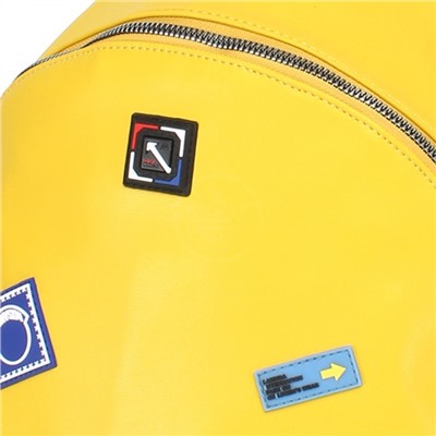 Сумка женская искусственная кожа VF-552425 (рюкзак), 1отд, 3внут+3внеш/карм, желтый 235850