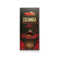Шоколад горький "Колумбия", 80% 100 г В наличии