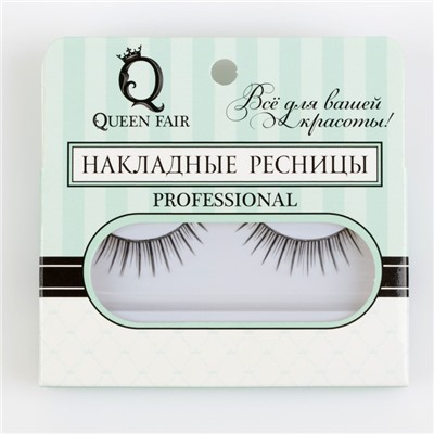 Ресницы накладные, с клеем, цвет чёрный