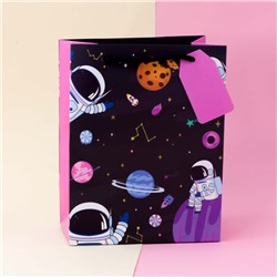 Подарочный пакет (L) "Sweet space" Many cosmonaut