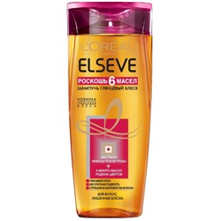 Шампунь для волос ELSEVE (Эльсев) Роскошь 6 масел с экстрактом французской Розы, 250 мл