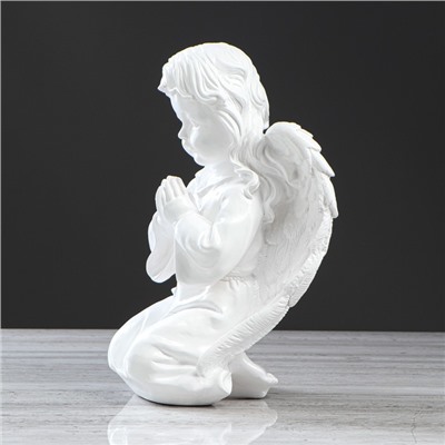 Статуэтка "Ангел Молящийся", белый, 33 см