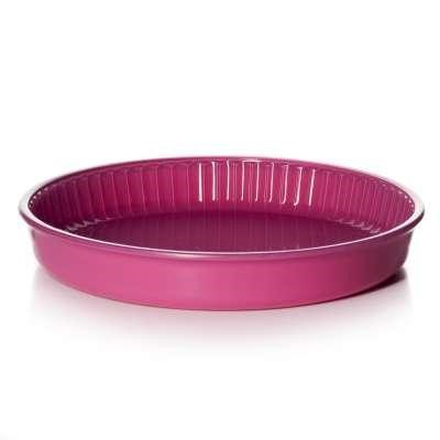 Посуда для СВЧ круглая d=320 мм цветное стекло
