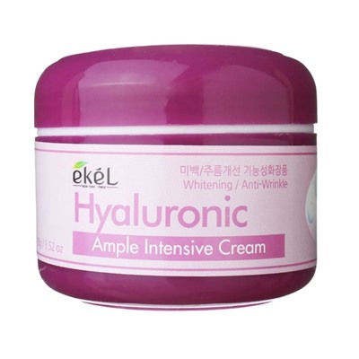 Ekel Крем для лица ампульный увлажняющий с гиалуроновой кислотой / Ample Intensive Cream Hyaluronic, 100 г