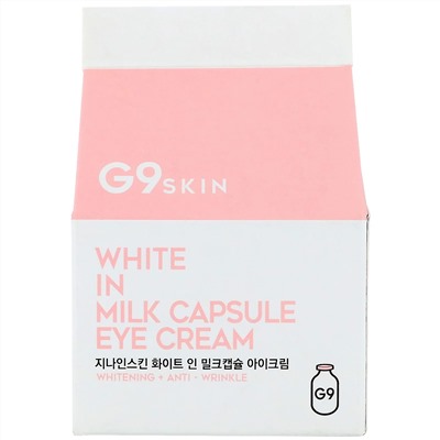 G9skin, Капсульный крем для глаз White In Milk, 30 г