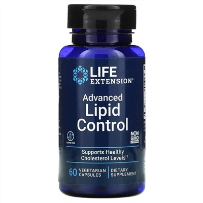 Life Extension, Advanced Lipid Control, 60 Vegetarian Capsules