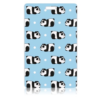 Держатель для карт Blue Panda pattern (6,5 х 10,4 см)