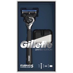 Подарочный набор Gillette (Джилет) Fusion 5 ProGlide: Бритва с 1 сменной кассетой + Подставка