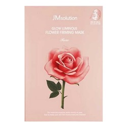 Тканевая маска для лица с экстрактом розы JMsolution Glow Flower Firming Mask Rose