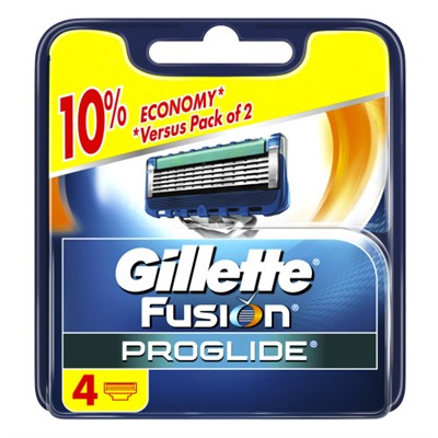 Кассеты для бритья Gillette Fusion ProGlide Power (Джилет Фьюжен ПроГлайд Пауэ) (4 шт)