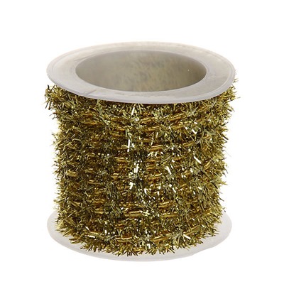 Шнур декоративный с бахрамой 4м золото 12шт