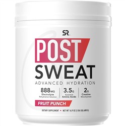 Sports Research, Post-Sweat Advanced Hydration, Fruit Punch, 16.9 oz (480 g)
