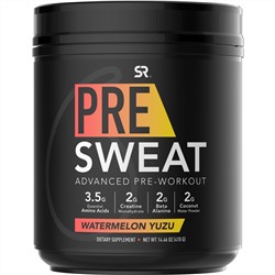 Sports Research, Pre-Sweat Advanced Pre-Workout, Watermelon Yuzu, 14.46 oz (410 g)