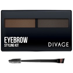 Набор для моделирования формы бровей Divage Eyebrow Styling, тон №02