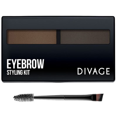 Набор для моделирования формы бровей Divage Eyebrow Styling, тон №02