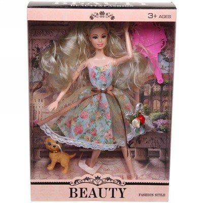Набор модницы "Beauty Принцесса"(кукла с аксессуарами), цвет в ассортим., 32*14*5 см