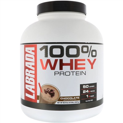 Labrada Nutrition, 100% сывороточный протеин, со вкусом шоколада, 1875 г (4,13 фунта)