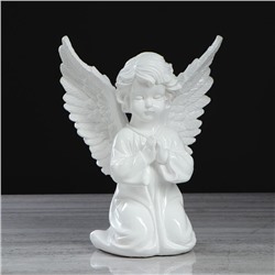 Статуэтка "Ангел с крыльями", белая, 35 см