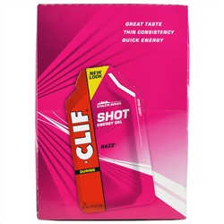 Clif Bar, Энергетический гель Shot, Razz, 24 пакета, весом 34 г (1,20 унции) каждый