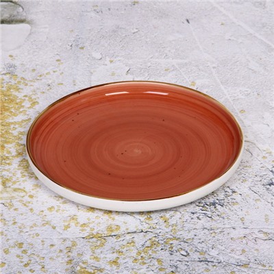 Тарелка керамическая "Corsica orange" 20*2см