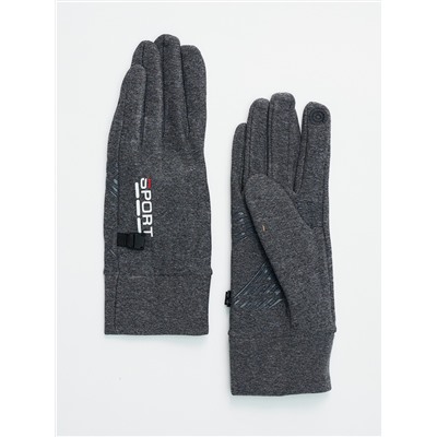 Спортивные перчатки демисезонные женские серого цвета 606Sr