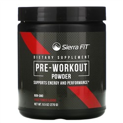 Sierra Fit, предтренировочная добавка в порошке, со вкусом фруктового пунша, 270 г (9,5 унции)