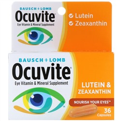 Bausch & Lomb, Ocuvite, Lutein & Zeaxanthin, 36 Capsules