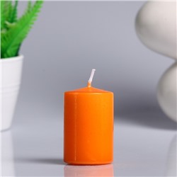 Свеча пеньковая ароматическая "Апельсин", 4х6 см
