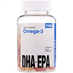 T-RQ, Omega-3, DHA + EPA, Lemon, Orange, Strawberry, 60 Gummies