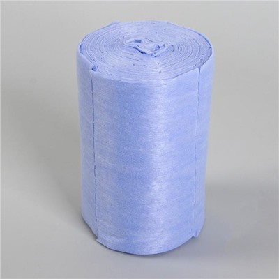 Набор одноразовых воротничков, без липкого слоя, 8 × 40 см, 100 шт в рулоне, цвет голубой