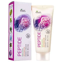Крем для рук антивозрастной с пептидами, Ekel Natural Intensive Hand Cream Peptide