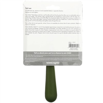 Safari, Dog Dematting Comb for Long or Coarse Hair, 1 Comb