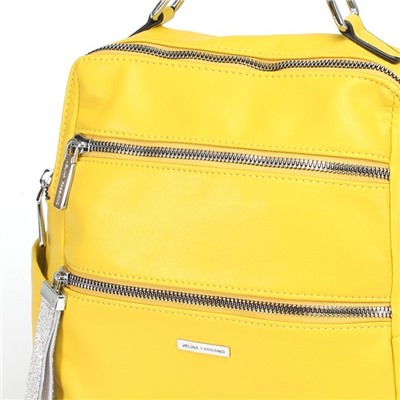 Сумка женская искусственная кожа VF-572416-1 (рюкзак change), 1отд, 2внут+5внеш карм, желтый SALE 235820