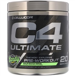 Cellucor, C4 Ultimate, средство для приема перед тренировкой, со вкусом кисло-сладких конфет, 390 г (13,8 унции)