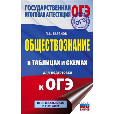 ОГЭ. Обществознание в таблицах и схемах для подготовки к ОГЭ. П. А. Баранов