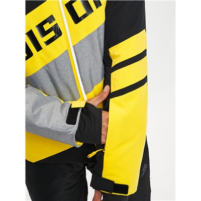 Горнолыжная куртка мужская желтого цвета 77022J